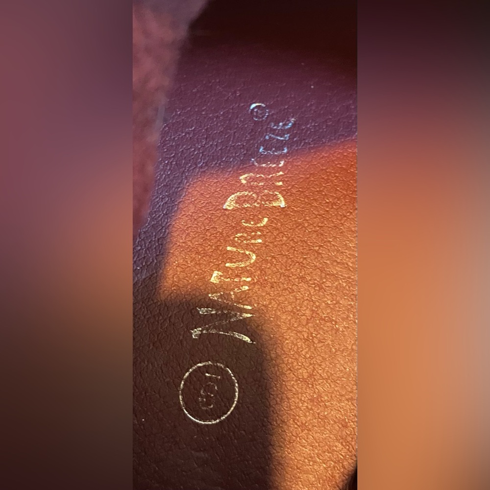 Nature Breeze Burgundy Ankle Boots Zip Up Side With Fringe Size 9 - Picture 7 of 9